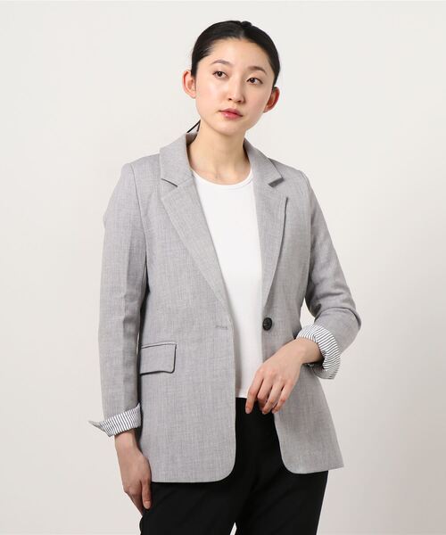 Ritzy(リッツィー)の「イージーケアライトジャケット(テーラードジャケット・レディース・グレー/ブラック/ベージュ・L/S/M)」の12枚目の写真