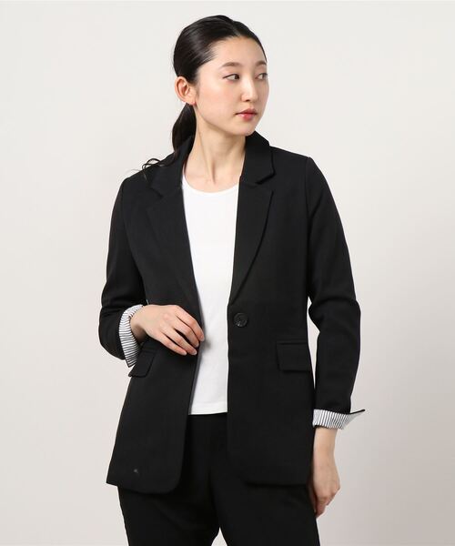 Ritzy(リッツィー)の「イージーケアライトジャケット(テーラードジャケット・レディース・グレー/ブラック/ベージュ・L/S/M)」の14枚目の写真