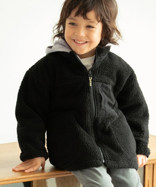 セール】【キッズ】防風洗えるボアジャケット/917329（ブルゾン