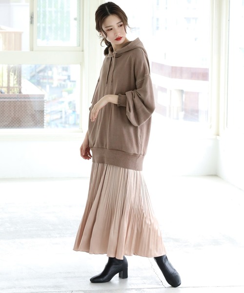 one after another NICE CLAUP（ワンアフターアナザーナイスクラップ）の「アソート消しプリーツスカート（スカート・レディース・アイボリー/モカ/ベージュ/グレイッシュベージュ/ブルーグレー/ホワイト系その他・FREE）」の14枚目の写真