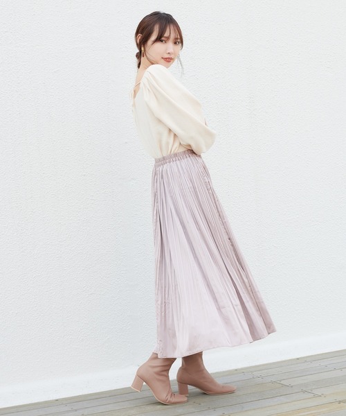 one after another NICE CLAUP（ワンアフターアナザーナイスクラップ）の「アソート消しプリーツスカート（スカート・レディース・アイボリー/モカ/ベージュ/グレイッシュベージュ/ブルーグレー/ホワイト系その他・FREE）」の16枚目の写真