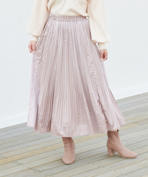 one after another NICE CLAUP（ワンアフターアナザーナイスクラップ）の「アソート消しプリーツスカート（スカート・レディース・アイボリー/モカ/ベージュ/グレイッシュベージュ/ブルーグレー/ホワイト系その他・FREE）」の19枚目の写真