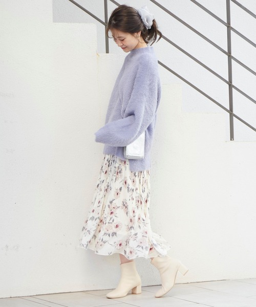 one after another NICE CLAUP（ワンアフターアナザーナイスクラップ）の「アソート消しプリーツスカート（スカート・レディース・アイボリー/モカ/ベージュ/グレイッシュベージュ/ブルーグレー/ホワイト系その他・FREE）」の10枚目の写真