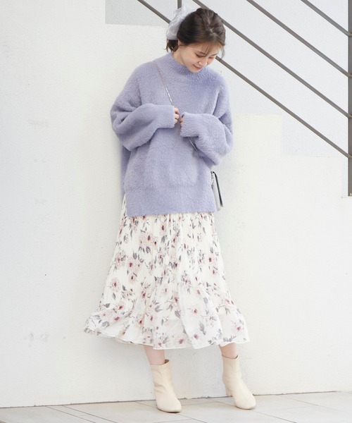 one after another NICE CLAUP（ワンアフターアナザーナイスクラップ）の「アソート消しプリーツスカート（スカート・レディース・アイボリー/モカ/ベージュ/グレイッシュベージュ/ブルーグレー/ホワイト系その他・FREE）」の9枚目の写真