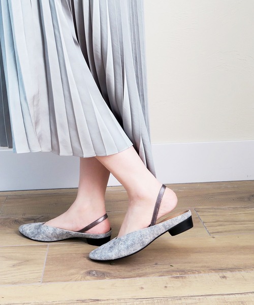 セール シューズ Enchanted エンチャンテッド のファッション 本革スリングバックミュール サンダル 売上高