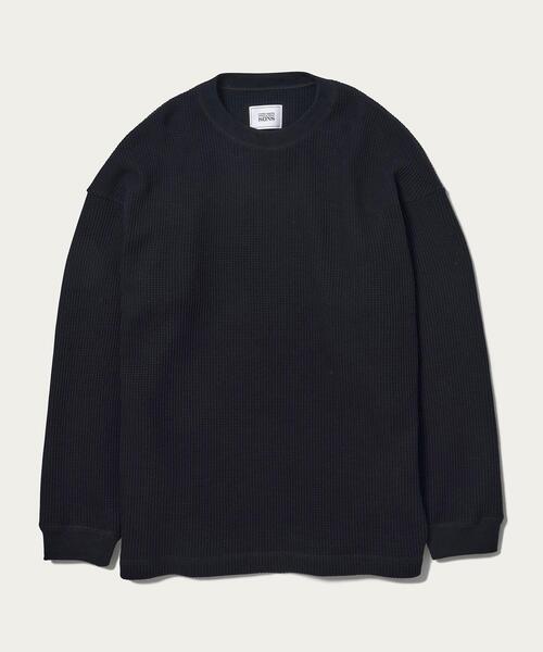 UNITED ARROWS & SONS（ユナイテッドアローズアンドサンズ）の「UNITED ARROWS & SONS（ユナイテッドアローズ＆サンズ）THERMAL CREW†（Tシャツ/カットソー・メンズ・ブラック/オフホワイト/ケリー・S/M/L/XL）」の18枚目の写真