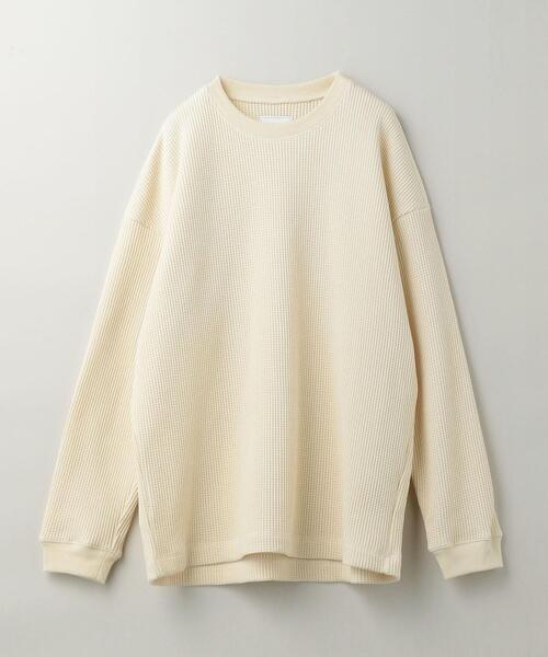 UNITED ARROWS & SONS（ユナイテッドアローズアンドサンズ）の「UNITED ARROWS & SONS（ユナイテッドアローズ＆サンズ）THERMAL CREW†（Tシャツ/カットソー・メンズ・ブラック/オフホワイト/ケリー・S/M/L/XL）」の22枚目の写真