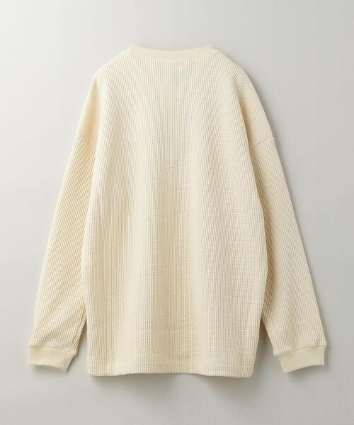 UNITED ARROWS & SONS(ユナイテッドアローズアンドサンズ)の「UNITED ARROWS & SONS(ユナイテッドアローズ&サンズ)THERMAL CREW†(Tシャツ/カットソー・メンズ・ブラック/オフホワイト/ケリー・L/XL/M/S)」の11枚目の写真