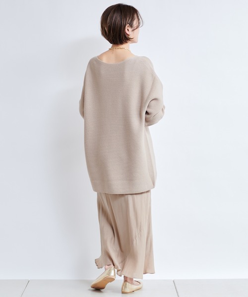 DouDou（ドゥドゥ）の「キュプラ切替スカート（スカート・レディース・ベージュ/カーキ/ピンク・FREE）」の11枚目の写真