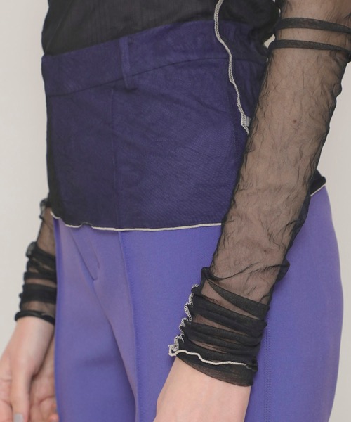 FILL THE BILL（フィルザビル）の「【FILL THE BILL(フィルザビル)】シアータートルチュールネック/205-211025（Tシャツ/カットソー・レディース・ミント/ブラック/パープル・FREE）」の11枚目の写真