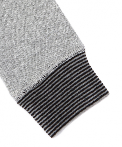 green label relaxing（グリーンレーベルリラクシング）の「【KIDS】ミニウラケ ヒゲ ロングスリーブ（スウェット・キッズ・グレー/マスタード・125/115/105/95）」の5枚目の写真