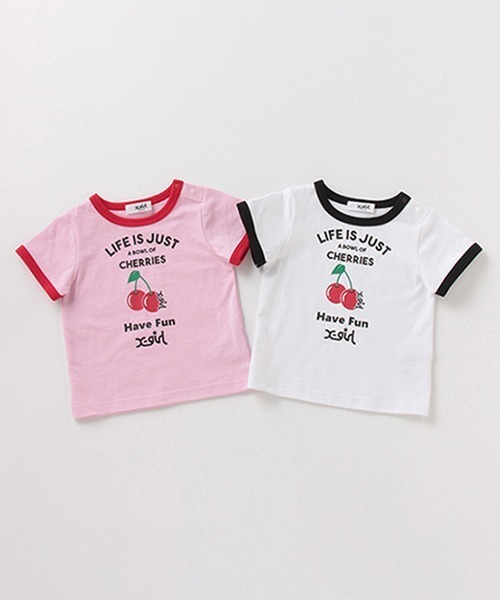 レオナール Tシャツ ピンク ピンク ラテ PINK-latte バルーンデニムロゴTシャツ （ピンク