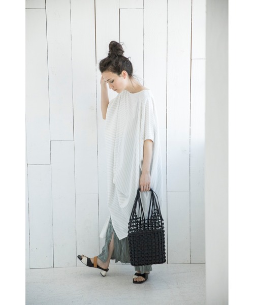 OSMOSIS（オズモーシス）の「ランダムワッシャースリットパンツ（その他パンツ・レディース・ベージュ/ピンク/グリーン/ブラック/アイボリー・ONE SIZE）」の7枚目の写真