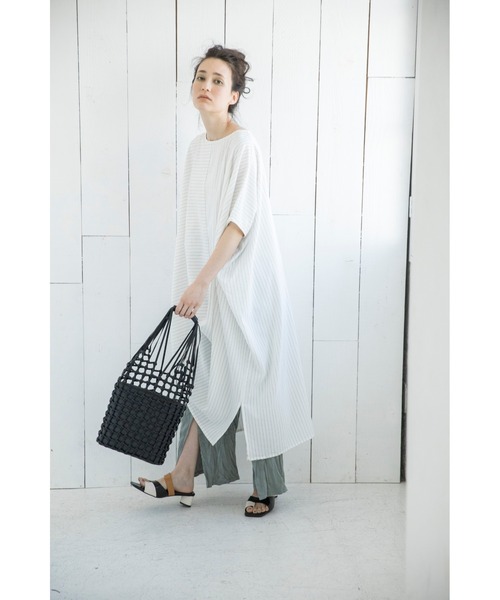 OSMOSIS（オズモーシス）の「ランダムワッシャースリットパンツ（その他パンツ・レディース・ベージュ/ピンク/グリーン/ブラック/アイボリー・ONE SIZE）」の9枚目の写真