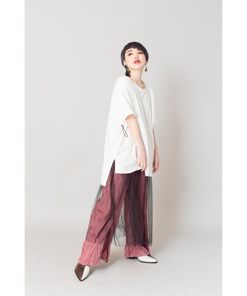 OSMOSIS（オズモーシス）の「ランダムワッシャースリットパンツ（その他パンツ・レディース・ベージュ/ピンク/グリーン/ブラック/アイボリー・ONE SIZE）」の20枚目の写真