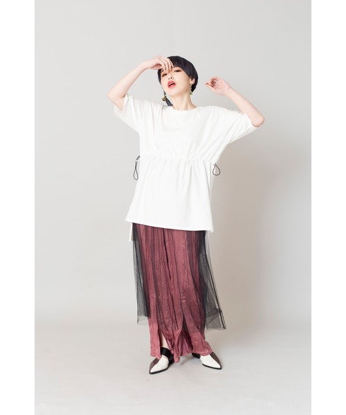 OSMOSIS（オズモーシス）の「ランダムワッシャースリットパンツ（その他パンツ・レディース・ベージュ/ピンク/グリーン/ブラック/アイボリー・ONE SIZE）」の21枚目の写真