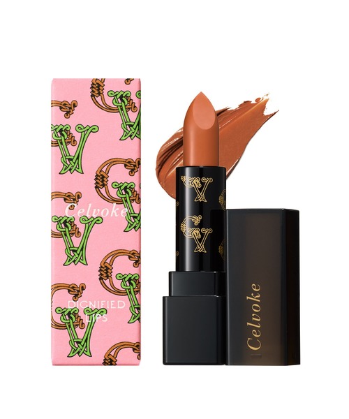 Celvoke（セルヴォーク）の「Celvoke / ディグニファイド リップス（口紅/リップティント/グロス・レディース・02 ピンク/03 ベージュ/０１ レッド/０６ タンジェリン/１０ レンガ/１１ ダークレッド/１２ シアーレッド/１３ パッションピンク/１４ コーラル/１５ ワイン/０４ ピンクブラウン/０９ テラコッタ（通常デザイン）/２３ シアーサンド/２９ キャメル/３４ シャインキャメル/３６ ローズフィーバー（限定パッケージ）/３７ サンセットシェンナ（限定パッケージ）/３６ ローズフィーバー/０９ テラコッタ（限定デザイン）/EX16 ヌードモカ（限定デザイン）/３７ サンセットシェンナ・FREE）」の4枚目の写真