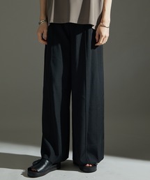PUBLIC TOKYO | ピンタックワイドフレアスラックス(スラックス)