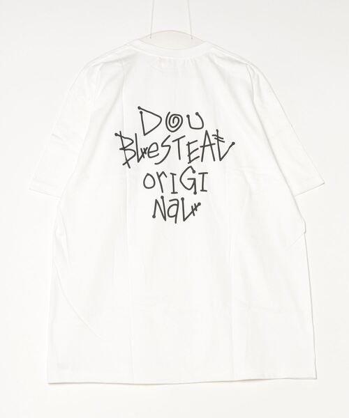 DOUBLE STEAL（ダブルスティール）の「Tagging Original LOGO ヘビーウェイト Tシャツ（Tシャツ/カットソー・メンズ・ホワイト×グリーン/ブラック×ホワイト/パープル/ホワイト×ブラック/ブラック×グリーン・XX-LARGE/X-LARGE/LARGE/MEDIUM）」の8枚目の写真