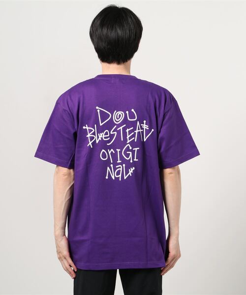 DOUBLE STEAL（ダブルスティール）の「Tagging Original LOGO ヘビーウェイト Tシャツ（Tシャツ/カットソー・メンズ・ホワイト×グリーン/ブラック×ホワイト/パープル/ホワイト×ブラック/ブラック×グリーン・XX-LARGE/X-LARGE/LARGE/MEDIUM）」の9枚目の写真