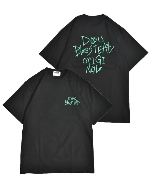 DOUBLE STEAL（ダブルスティール）の「Tagging Original LOGO ヘビーウェイト Tシャツ（Tシャツ/カットソー・メンズ・ホワイト×グリーン/ブラック×ホワイト/パープル/ホワイト×ブラック/ブラック×グリーン・XX-LARGE/X-LARGE/LARGE/MEDIUM）」の4枚目の写真