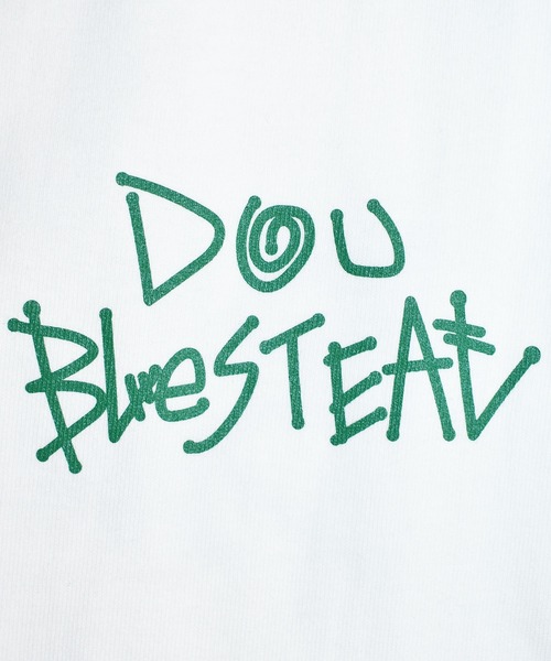 DOUBLE STEAL（ダブルスティール）の「Tagging Original LOGO ヘビーウェイト Tシャツ（Tシャツ/カットソー・メンズ・ホワイト×グリーン/ブラック×ホワイト/パープル/ホワイト×ブラック/ブラック×グリーン・XX-LARGE/X-LARGE/LARGE/MEDIUM）」の16枚目の写真