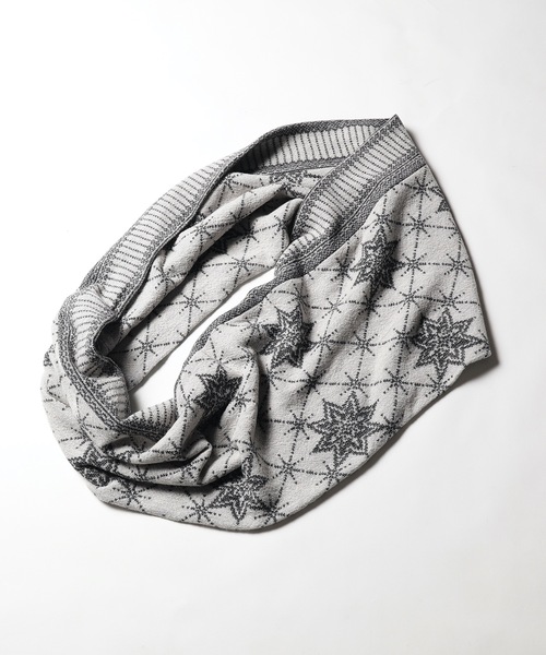 bedsidedrama(ベットサイドドラマ)の「2021秋冬 North Landic Snood(ネックウォーマー/スヌード・レディース・ライトグレー/ブラック・1)」の3枚目の写真