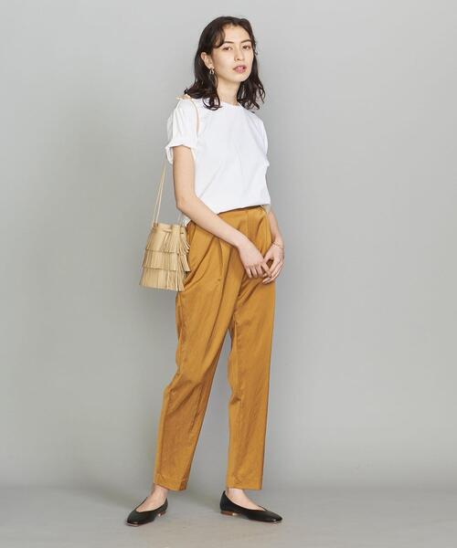 BEAUTY&YOUTH UNITED ARROWS（ビューティーアンドユースユナイテッドアローズ）の「BY コットンクルーネックTシャツ（Tシャツ/カットソー・レディース・ホワイト/ブラック/クリーム・SMALL/MEDIUM）」の14枚目の写真