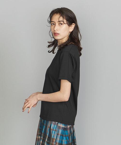BEAUTY&YOUTH UNITED ARROWS（ビューティーアンドユースユナイテッドアローズ）の「BY コットンクルーネックTシャツ（Tシャツ/カットソー・レディース・ホワイト/ブラック/クリーム・SMALL/MEDIUM）」の21枚目の写真