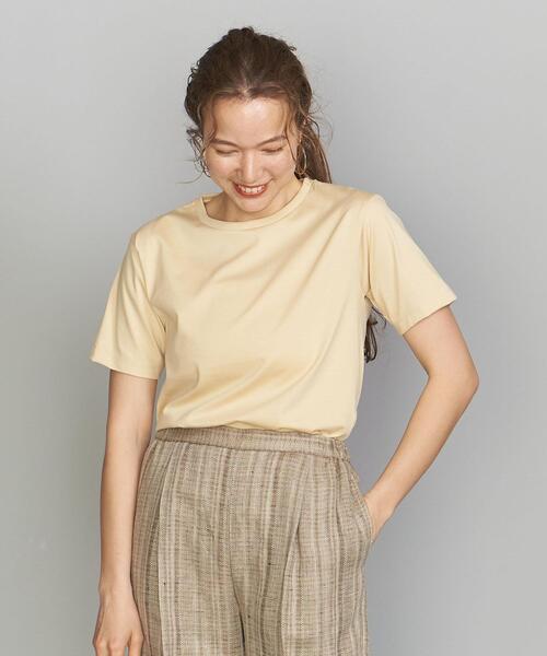 BEAUTY&YOUTH UNITED ARROWS（ビューティーアンドユースユナイテッドアローズ）の「BY コットンクルーネックTシャツ（Tシャツ/カットソー・レディース・ホワイト/ブラック/クリーム・SMALL/MEDIUM）」の16枚目の写真