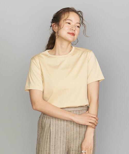 BEAUTY&YOUTH UNITED ARROWS（ビューティーアンドユースユナイテッドアローズ）の「BY コットンクルーネックTシャツ（Tシャツ/カットソー・レディース・ホワイト/ブラック/クリーム・SMALL/MEDIUM）」の12枚目の写真