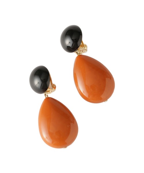 NANO universe（ナノユニバース）の「Francine Bramli Paris/しずく型イヤリング2（イヤリング・レディース・レッド系その他2/アイボリー/アンティークゴールド・FREE）」の8枚目の写真