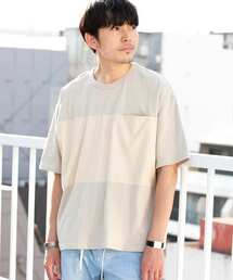 URBAN RESEARCH ROSSO MEN | パネル切替ワイドTシャツ(Tシャツ/カットソー)
