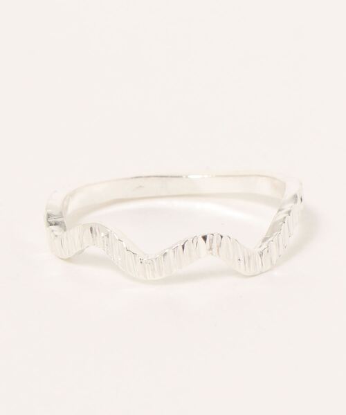 tone(トーン)の「【V&SSS】sv925 太 half wave ring (zakuzaku)(リング・レディース・シルバー・1号/3号/5号/7号/9号/11号/13号/15号/18号/21号)」の1枚目の写真