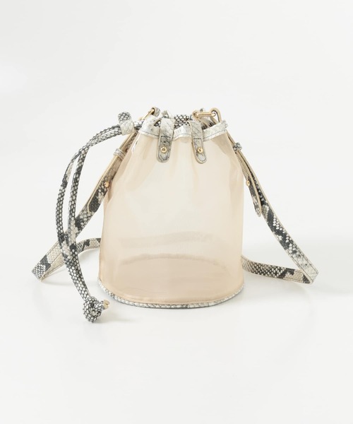 RODE SKO（ロデスコ）の「MARILU チュールバケツバッグ（ショルダーバッグ・レディース・アイボリー/ブラック/ブラウン・ONE）」の17枚目の写真