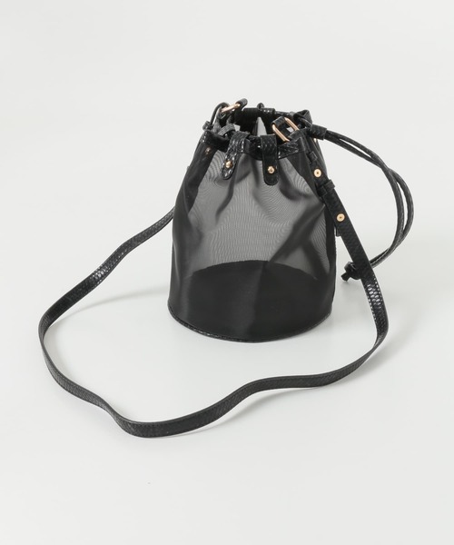 RODE SKO（ロデスコ）の「MARILU チュールバケツバッグ（ショルダーバッグ・レディース・アイボリー/ブラック/ブラウン・ONE）」の11枚目の写真