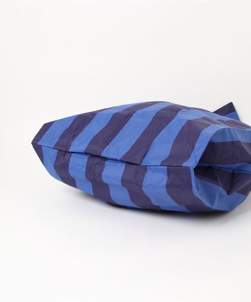 BAGGU ブルー　レザー　エコバッグ　美品 バグー BAGGU エコバッグ バグゥ 正規品 STANDARD 折りたたみ