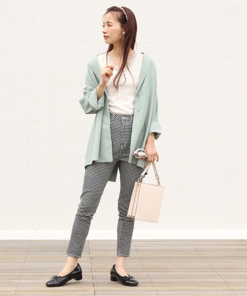 one after another NICE CLAUP（ワンアフターアナザーナイスクラップ）の「ドット柄レースタンクトップ（タンクトップ・レディース・ホワイト系その他/ブラック系その他/アイボリー/ブラック・FREE）」の22枚目の写真