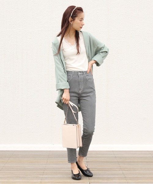 one after another NICE CLAUP（ワンアフターアナザーナイスクラップ）の「ドット柄レースタンクトップ（タンクトップ・レディース・ホワイト系その他/ブラック系その他/アイボリー/ブラック・FREE）」の18枚目の写真