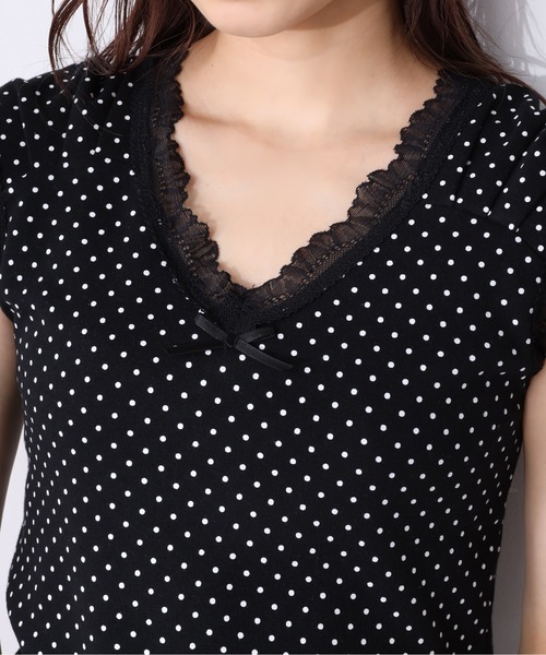 one after another NICE CLAUP（ワンアフターアナザーナイスクラップ）の「ドット柄レースタンクトップ（タンクトップ・レディース・ホワイト系その他/ブラック系その他/アイボリー/ブラック・FREE）」の21枚目の写真