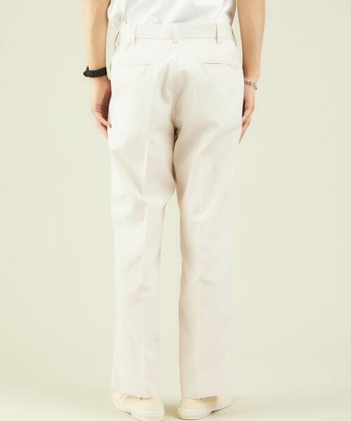 green label relaxing（グリーンレーベルリラクシング）の「OLT SC ロイヤルオックス ワイド 2プリーツ テーパード パンツ（チノパンツ・メンズ・オリーブ/マスタード/オフホワイト/ブラック・MEDIUM/SMALL/LARGE/X-LARGE）」の15枚目の写真