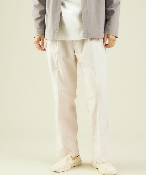 green label relaxing（グリーンレーベルリラクシング）の「OLT SC ロイヤルオックス ワイド 2プリーツ テーパード パンツ（チノパンツ・メンズ・オリーブ/マスタード/オフホワイト/ブラック・MEDIUM/SMALL/LARGE/X-LARGE）」の13枚目の写真