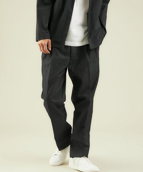 green label relaxing（グリーンレーベルリラクシング）の「OLT SC ロイヤルオックス ワイド 2プリーツ テーパード パンツ（チノパンツ・メンズ・オリーブ/マスタード/オフホワイト/ブラック・MEDIUM/SMALL/LARGE/X-LARGE）」の12枚目の写真