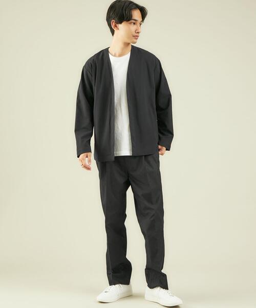 green label relaxing（グリーンレーベルリラクシング）の「OLT SC ロイヤルオックス ワイド 2プリーツ テーパード パンツ（チノパンツ・メンズ・オリーブ/マスタード/オフホワイト/ブラック・MEDIUM/SMALL/LARGE/X-LARGE）」の7枚目の写真