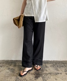 CAPRICIEUX LE'MAGE | レース切替リネンパンツ(その他パンツ)