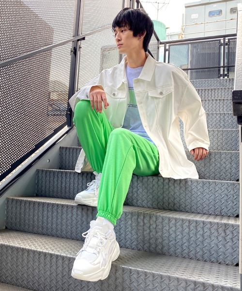 Figments（フィグメンツ）の「サイドポケットスウェットパンツ（その他パンツ・レディース・グレー/グリーン・FREE）」の5枚目の写真