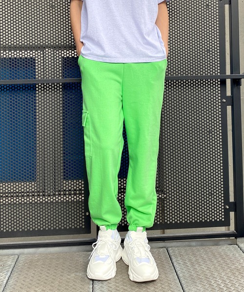Figments（フィグメンツ）の「サイドポケットスウェットパンツ（その他パンツ・レディース・グレー/グリーン・FREE）」の13枚目の写真