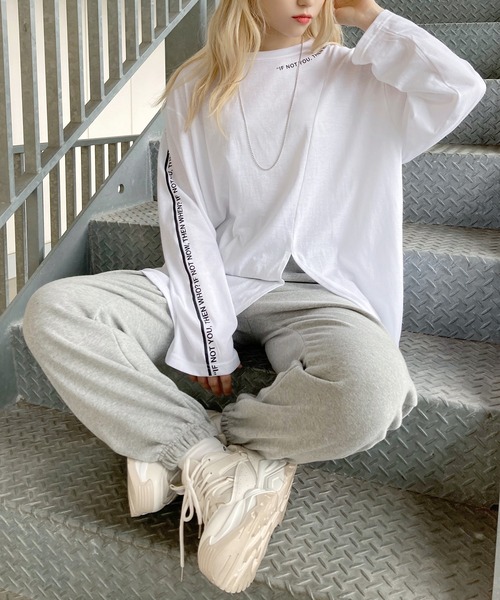 Figments（フィグメンツ）の「サイドポケットスウェットパンツ（その他パンツ・レディース・グレー/グリーン・FREE）」の15枚目の写真