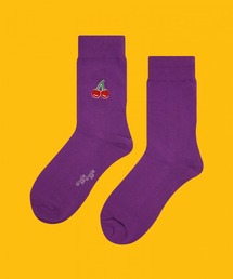 WIGGLE WIGGLE（ウィグルウィグル）の「WIGGLE WIGGLE／刺繍SOCKS チェリー　2951349（ソックス/靴下・メンズ）」