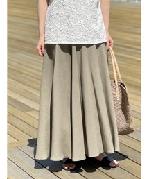 BEARDSLEY | 麻調合繊ウエストジャージースカート(スカート)